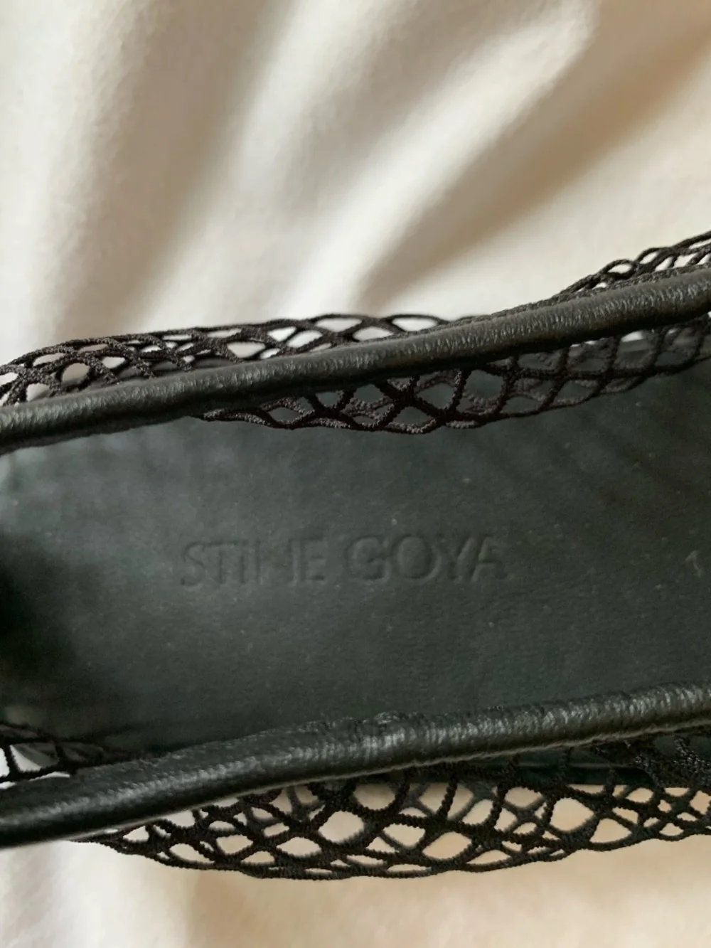 STINE GOYA black mesh 'SGReelo Ballerina Shoes'